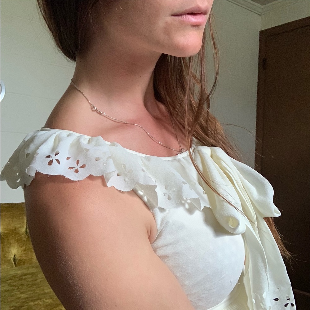 💛 VTG handmade white top - Picture 5 of 15